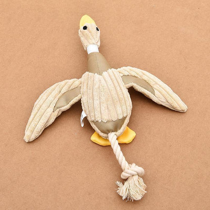 Lighteme Dog Toy Duck Shape Bite Resistant
