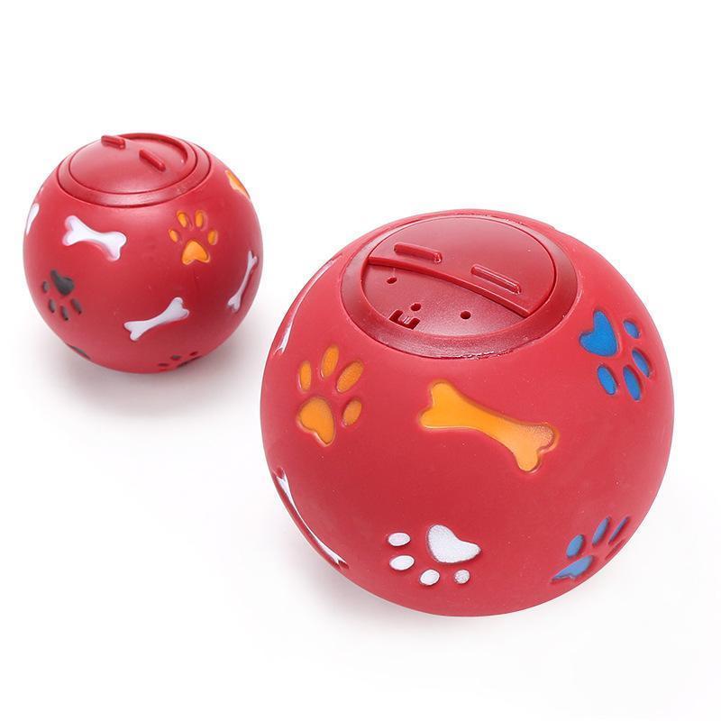 Balle de jeu en caoutchouc Lighteme pour chien, anti-fuite de nourriture (2 couleurs et 2 tailles)