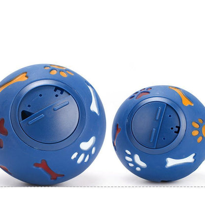 Balle de jeu en caoutchouc Lighteme pour chien, anti-fuite de nourriture (2 couleurs et 2 tailles)