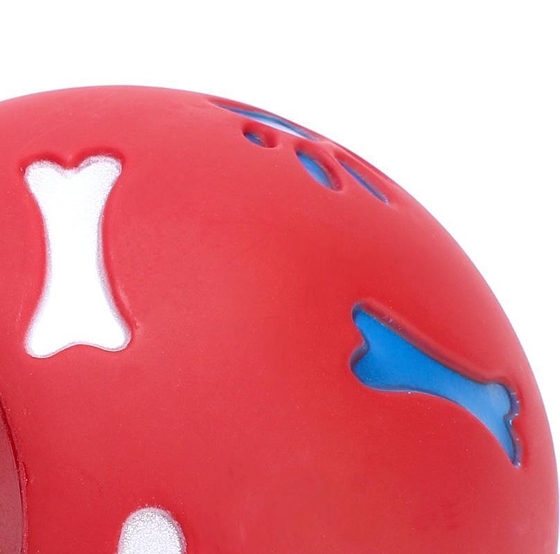 Balle de jeu en caoutchouc Lighteme pour chien, anti-fuite de nourriture (2 couleurs et 2 tailles)