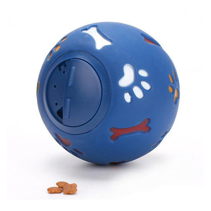 Balle de jeu en caoutchouc Lighteme pour chien, anti-fuite de nourriture (2 couleurs et 2 tailles)