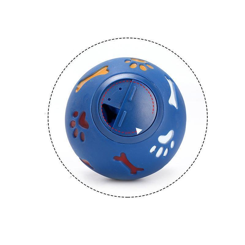 Balle de jeu en caoutchouc Lighteme pour chien, anti-fuite de nourriture (2 couleurs et 2 tailles)