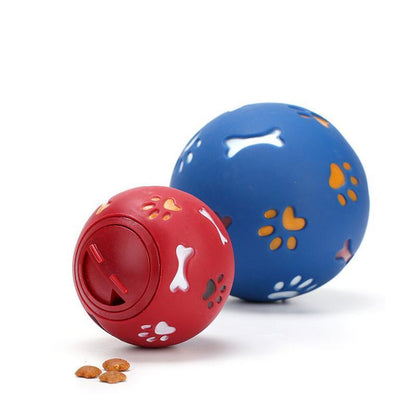 Balle de jeu en caoutchouc Lighteme pour chien, anti-fuite de nourriture (2 couleurs et 2 tailles)