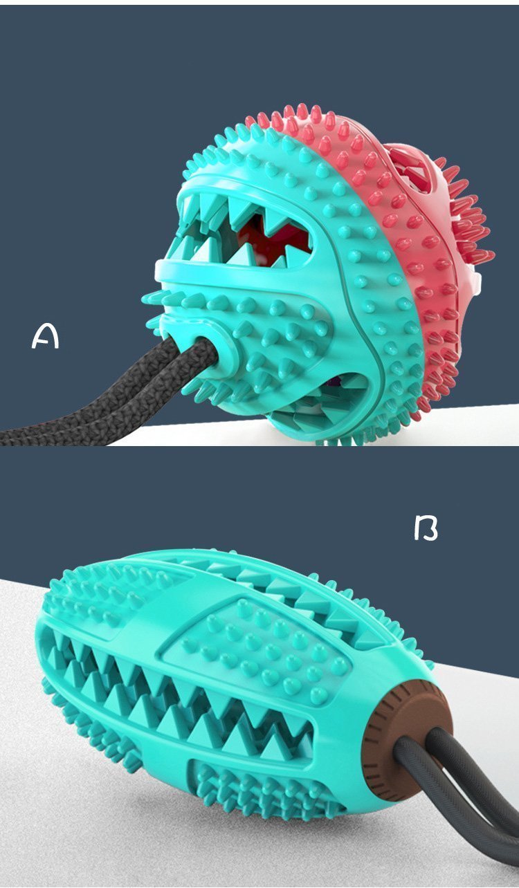 Lighteme Hundespielzeug mit Saugnapf, Kauball (5 Farben)