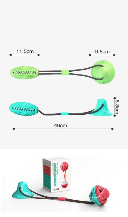 Lighteme Hundespielzeug mit Saugnapf, Kauball (5 Farben)