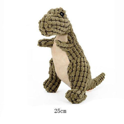 Jouet à mâcher et à sonner en forme de dinosaure Lighteme pour chien (3 couleurs et 2 tailles)