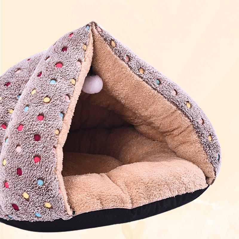 Lighteme Dots Winter Fleece Ball Katzenbett (2 Farben)