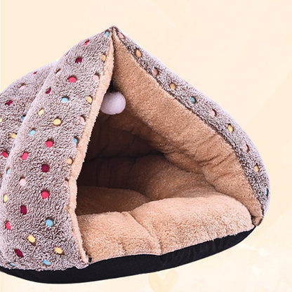 Lighteme Dots Winter Fleece Ball Katzenbett (2 Farben)