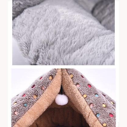 Lighteme Dots Winter Fleece Ball Katzenbett (2 Farben)