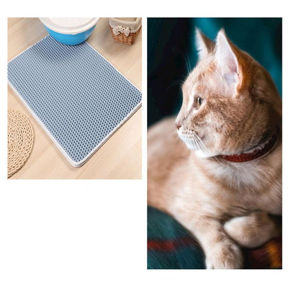 Tapis de litière pour chat double couche en EVA Lighteme (5 couleurs et 4 tailles)