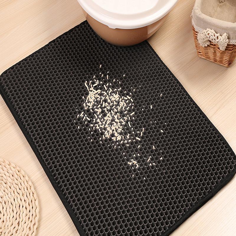 Tapis de litière pour chat double couche en EVA Lighteme (5 couleurs et 4 tailles)