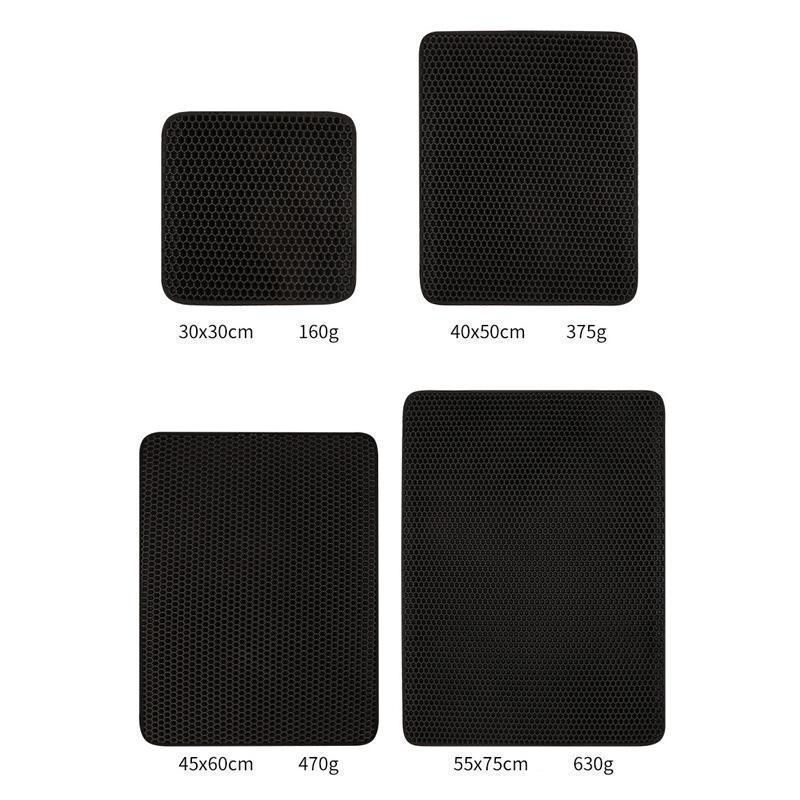 Tapis de litière pour chat double couche en EVA Lighteme (5 couleurs et 4 tailles)