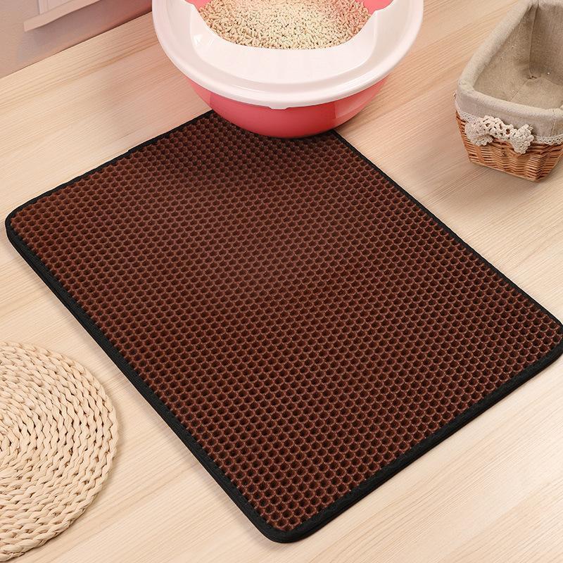 Tapis de litière pour chat double couche en EVA Lighteme (5 couleurs et 4 tailles)