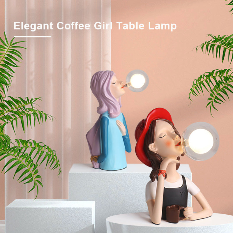 Lampes de table élégantes Lighteme Coffee Girl