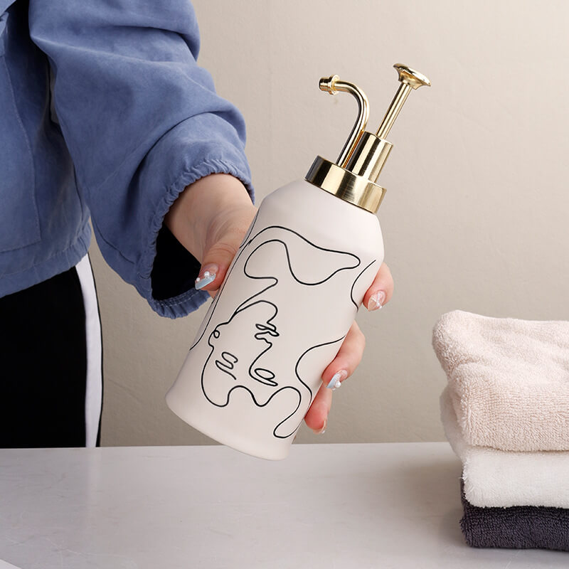 Ensemble de salle de bain Lighteme Elegant Line Drawing