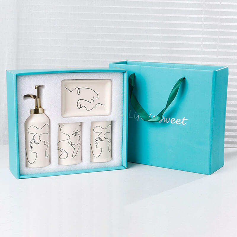 Ensemble de salle de bain Lighteme Elegant Line Drawing