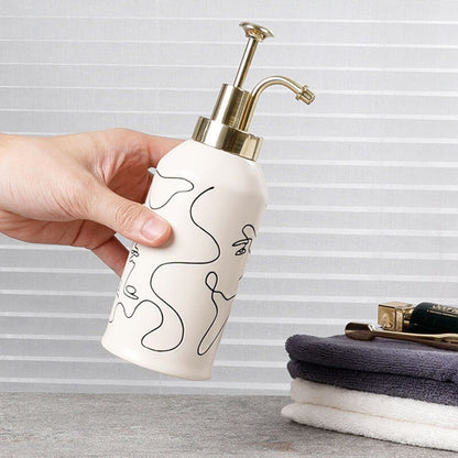 Ensemble de salle de bain Lighteme Elegant Line Drawing