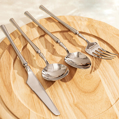 Ensemble de 4 couverts élégants en acier inoxydable Lighteme