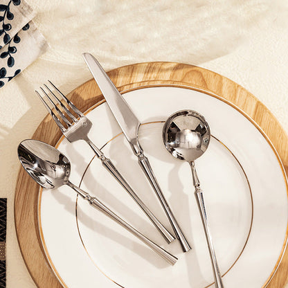 Ensemble de 4 couverts élégants en acier inoxydable Lighteme