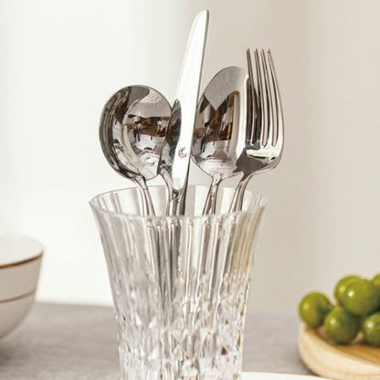 Ensemble de 4 couverts élégants en acier inoxydable Lighteme