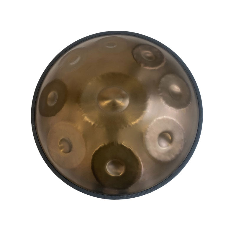 Tambor Handpan de alta gama de acero Ember personalizado, 22 pulgadas, notas 9/10/12, escala Sabye en re menor, disponible en 432 Hz y 440 Hz