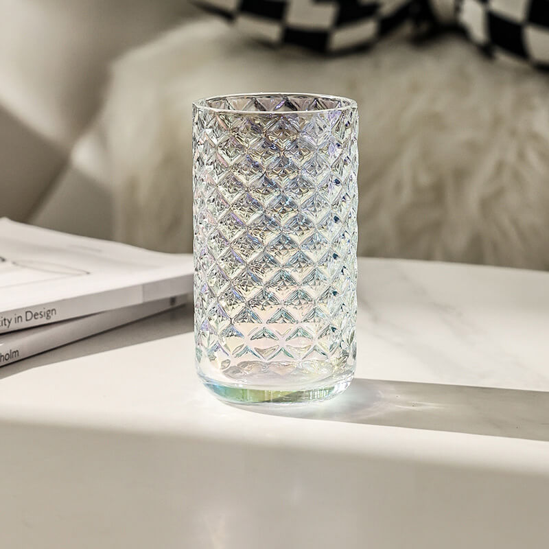 Tasse en verre côtelé gaufré Lighteme