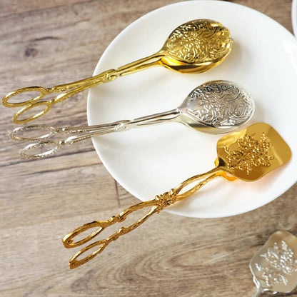 Pince à gâteau en acier inoxydable gaufré Lighteme