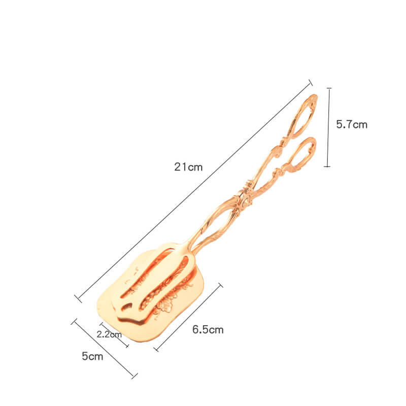 Pince à gâteau en acier inoxydable gaufré Lighteme