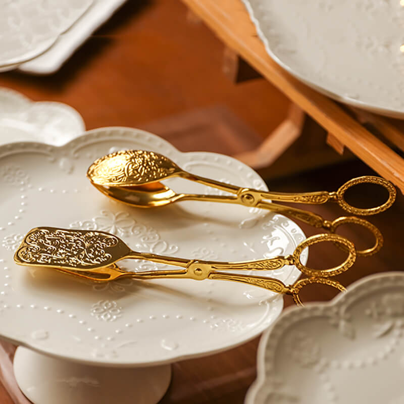 Pince à gâteau en acier inoxydable gaufré Lighteme