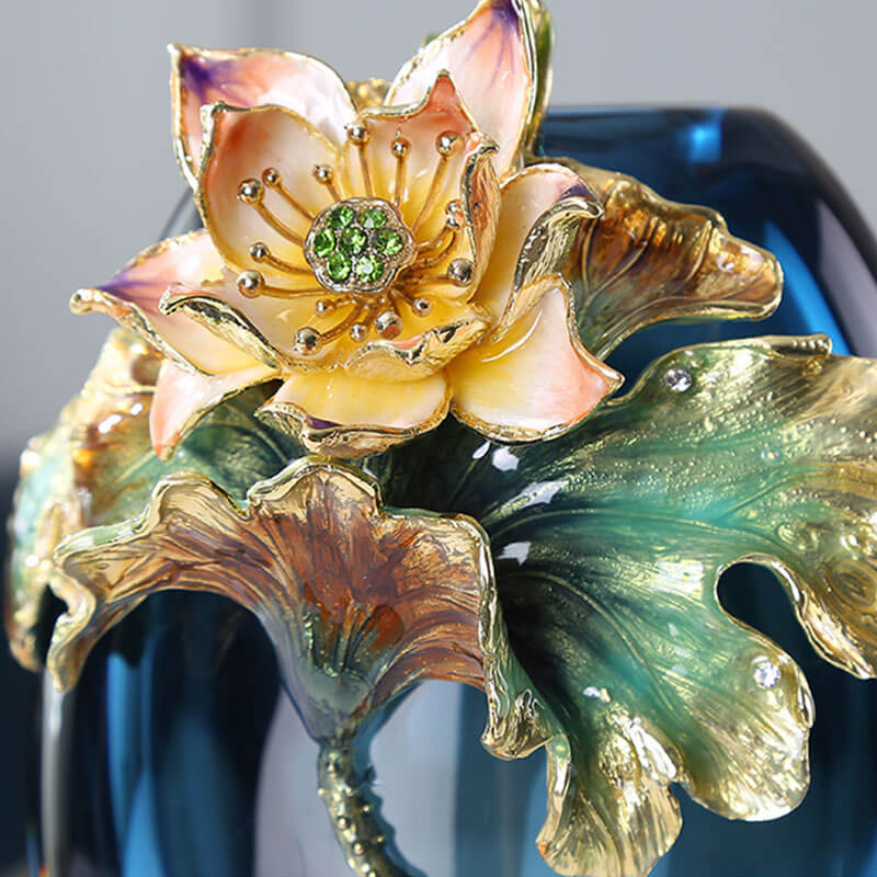 Lighteme Enamel Colored Glass Vase