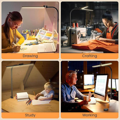 Lampe de bureau à clip de protection oculaire Lighteme