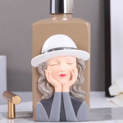 Lighteme Fashion Girl Resin Soap Dispenser