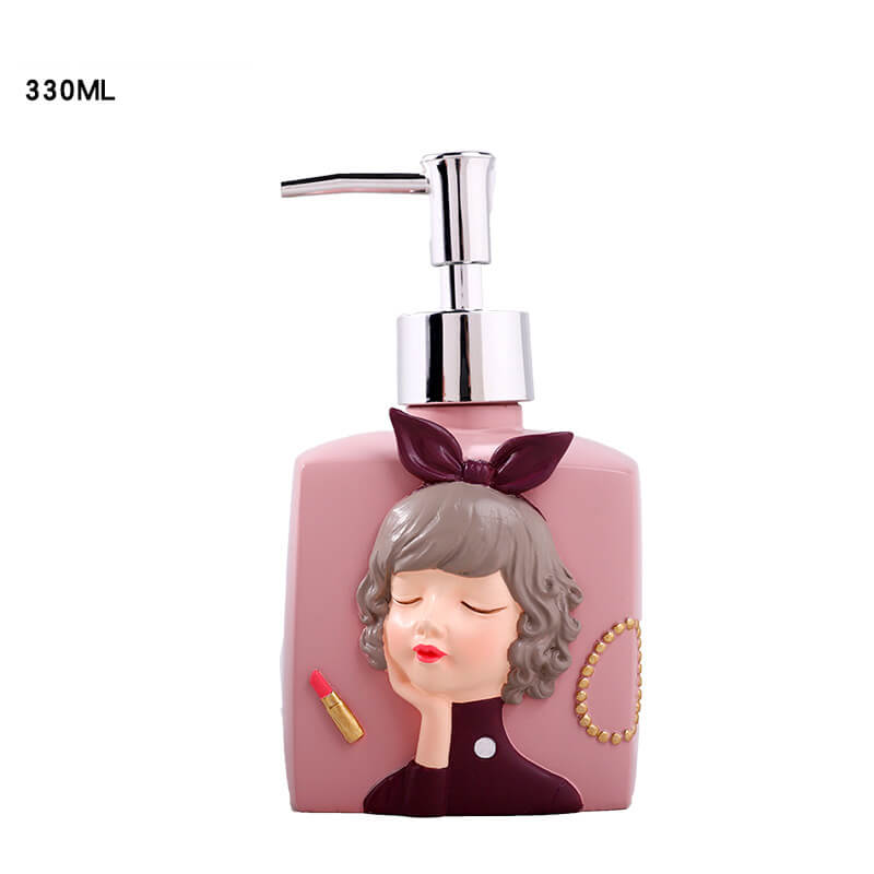 Lighteme Fashion Girl Resin Soap Dispenser