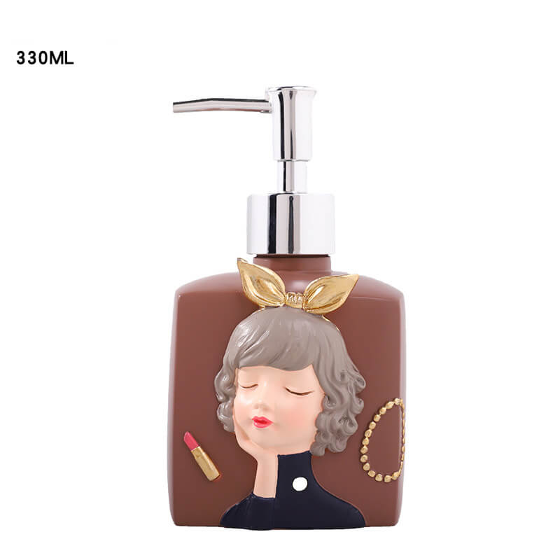 Lighteme Fashion Girl Resin Soap Dispenser