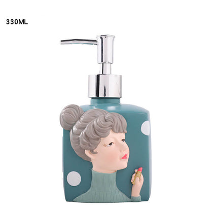 Lighteme Fashion Girl Resin Soap Dispenser
