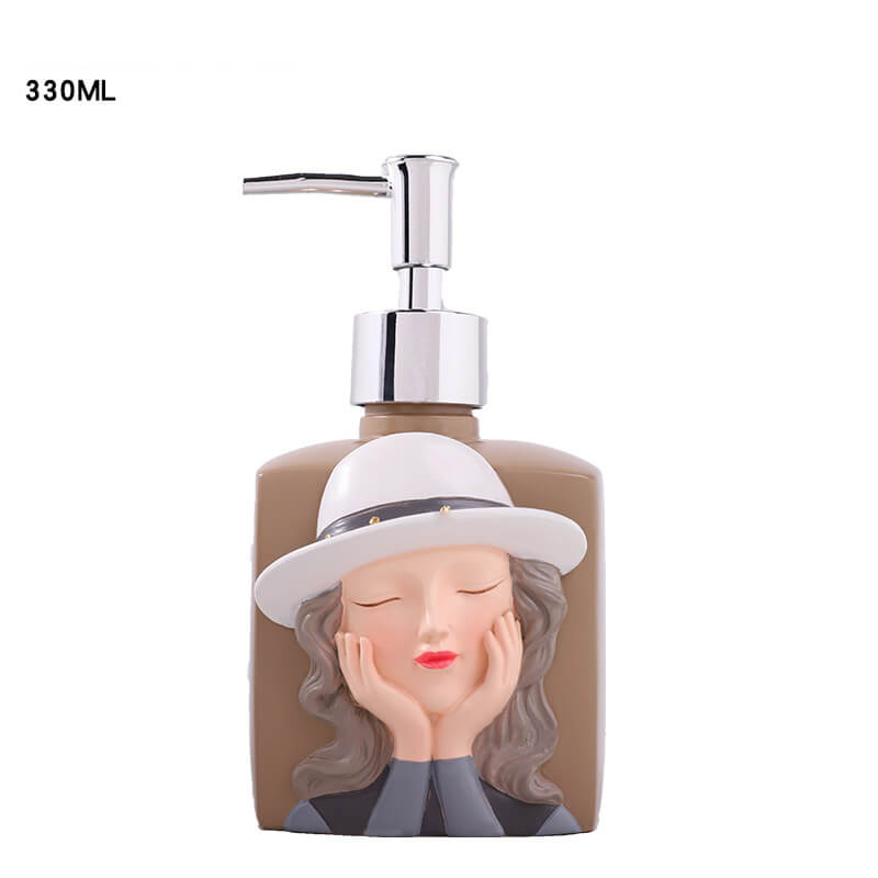 Lighteme Fashion Girl Resin Soap Dispenser