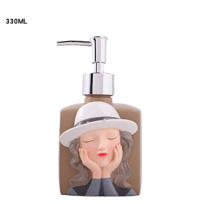 Lighteme Fashion Girl Resin Soap Dispenser