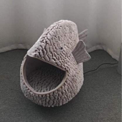 Lighteme Katzenhaus in Fischform, robust (2 Größen)