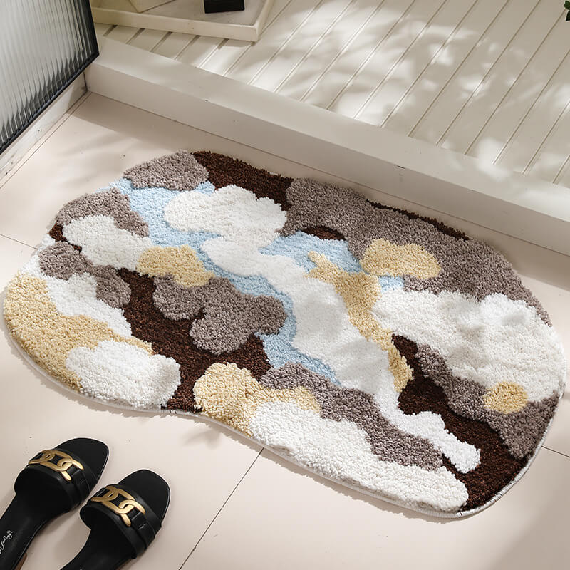 Tapis de salle de bain Lighteme Flocked Moss