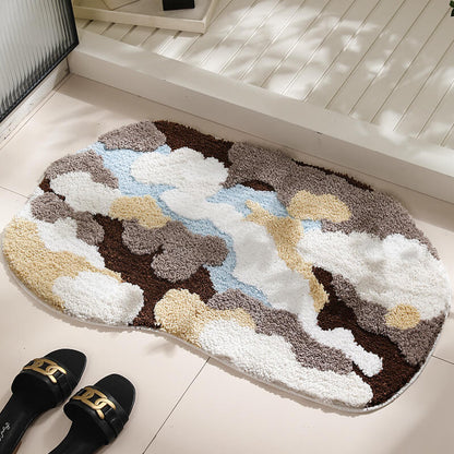 Tapis de salle de bain Lighteme Flocked Moss
