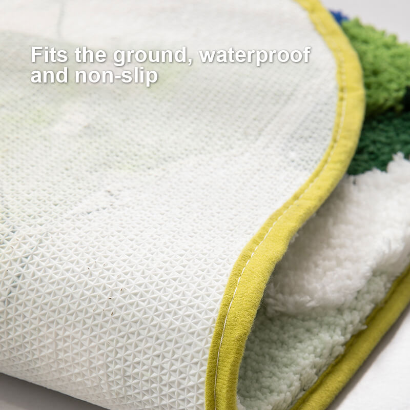 Tapis de salle de bain Lighteme Flocked Moss