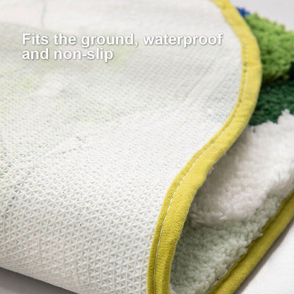 Tapis de salle de bain Lighteme Flocked Moss