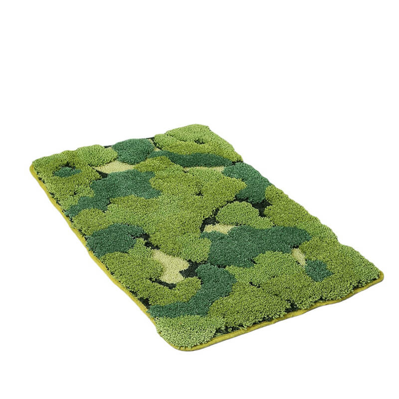Tapis de salle de bain Lighteme Flocked Moss