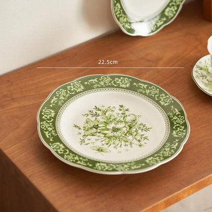 Lighteme Floral Print Ceramic Plate