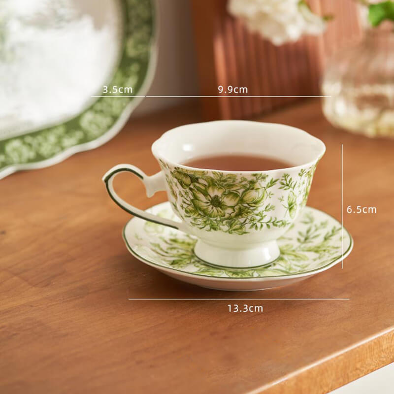 Lighteme Floral Print Ceramic Plate