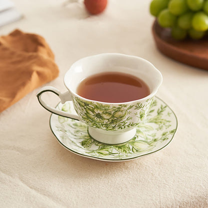 Lighteme Floral Print Ceramic Plate