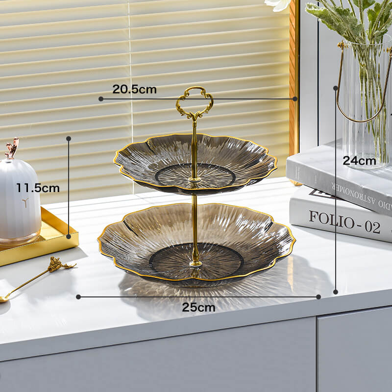 Présentoir à dessert multicouche en forme de fleur Lighteme