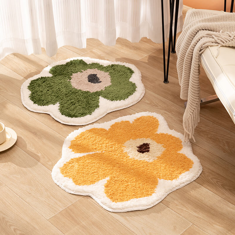 Tapis décoratif à fleurs Lighteme