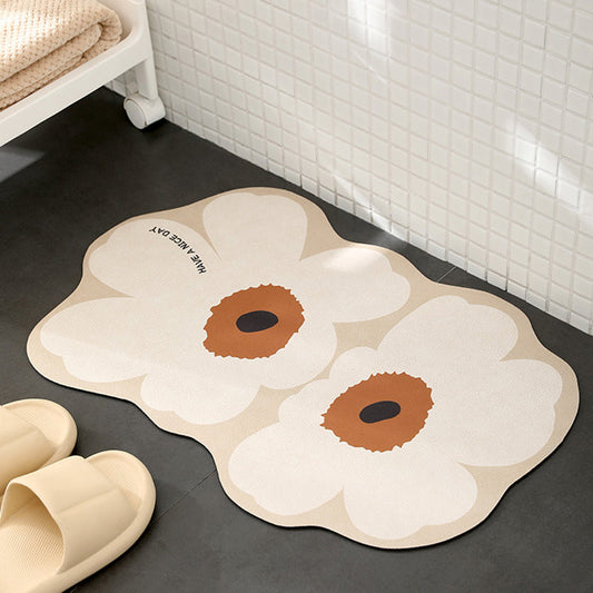 Lighteme Flower Diatom Mud Bath Mat