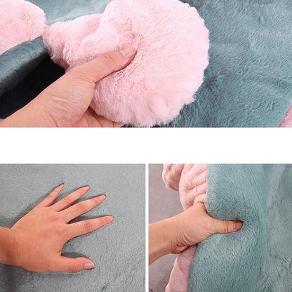 Lighteme Haustiermatte in Blumenform aus feinem Plüsch (3 Farben &amp; 2 Größen)